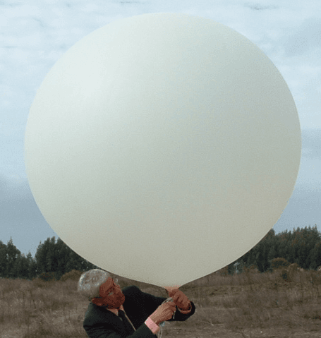 Ballon météorologique 300 grammes - couleur blanc