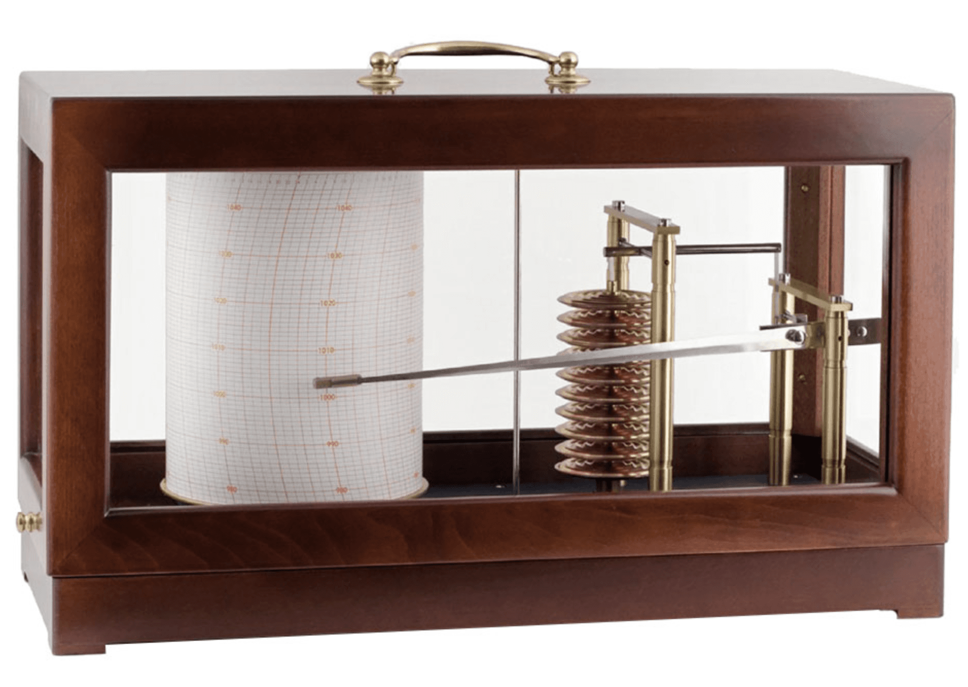 Barographe Grand Modèle - Finition acajou - Mouvement mécanique