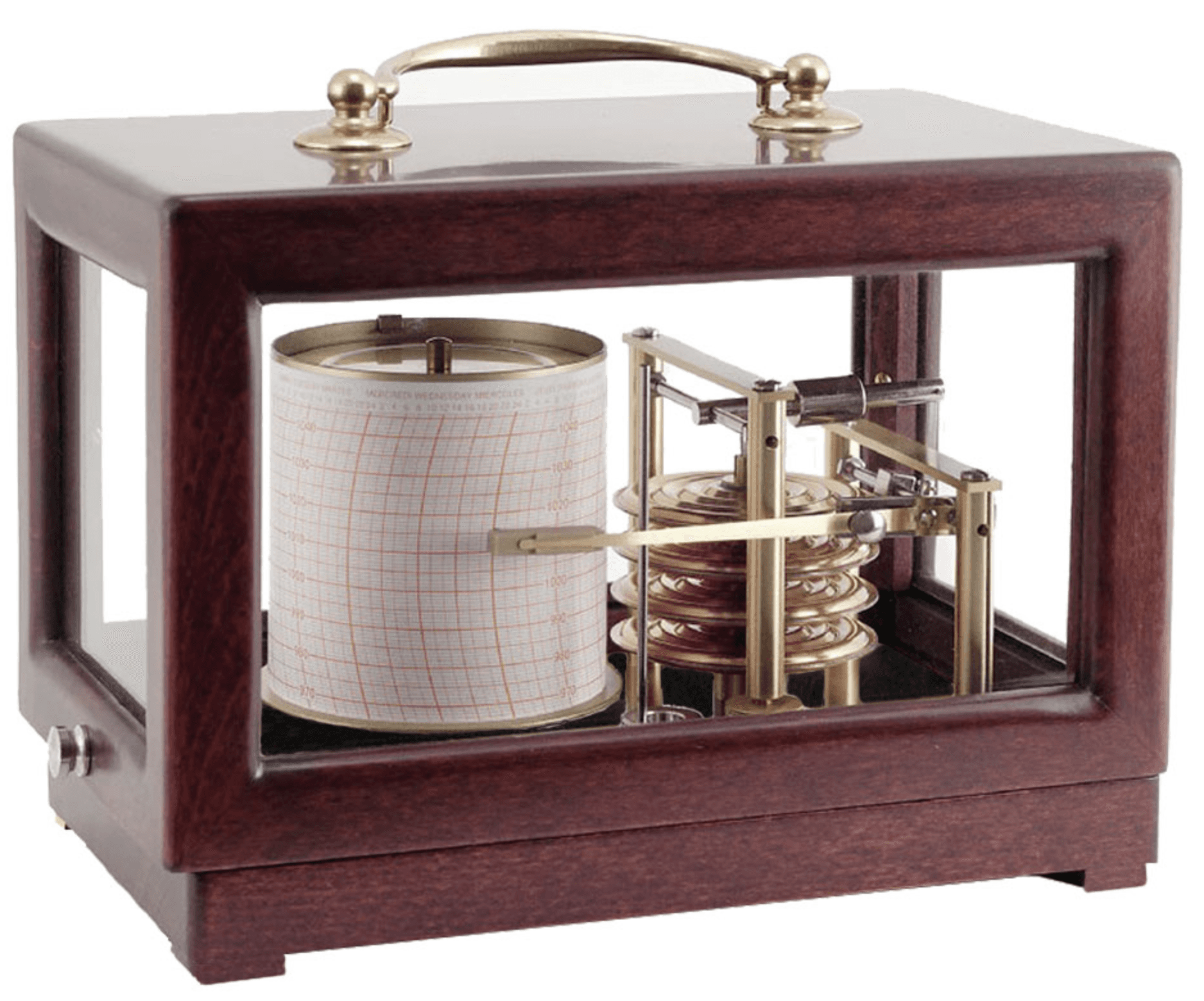 Barographe Petit Modèle - Finition acajou - Mouvement quartz
