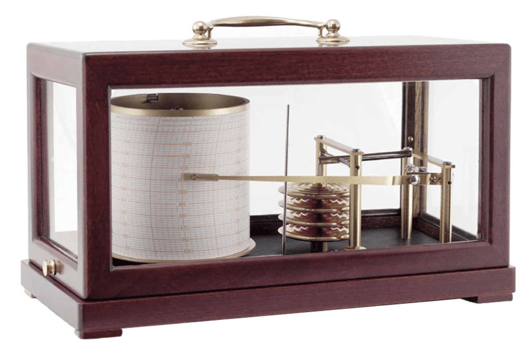 Barographe Moyen Modèle - Finition acajou - Mouvement quartz